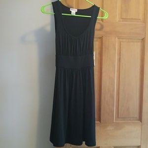 Black mini dress