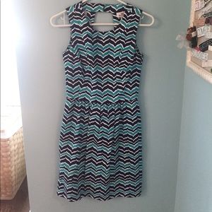Vineyard Vines Blue Chevron Tail Dress