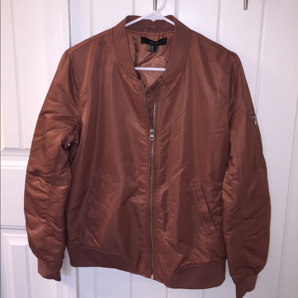 Rose gold bomber