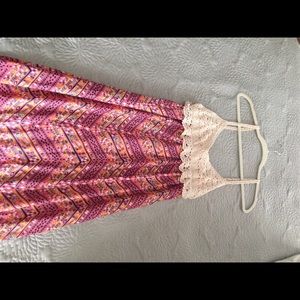 LOVEFIRE Boho Crochet Maxi Dress