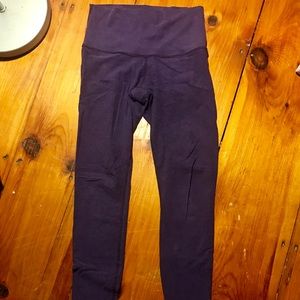 High waisted purple lululemon leggings