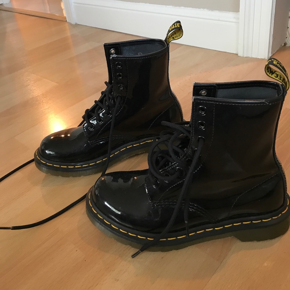 Black patent leather Dr.Martens