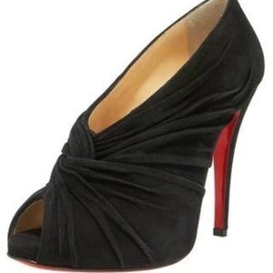 Christian Louboutin Suede Twist Manchon Booties