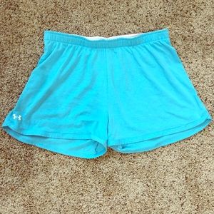 Robins egg blue Under Armour shorts