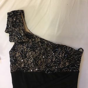 Black one shoulder homecoming/going out dress