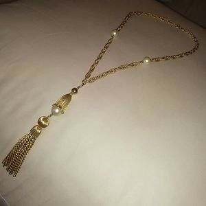 Gold Tassel Necklace