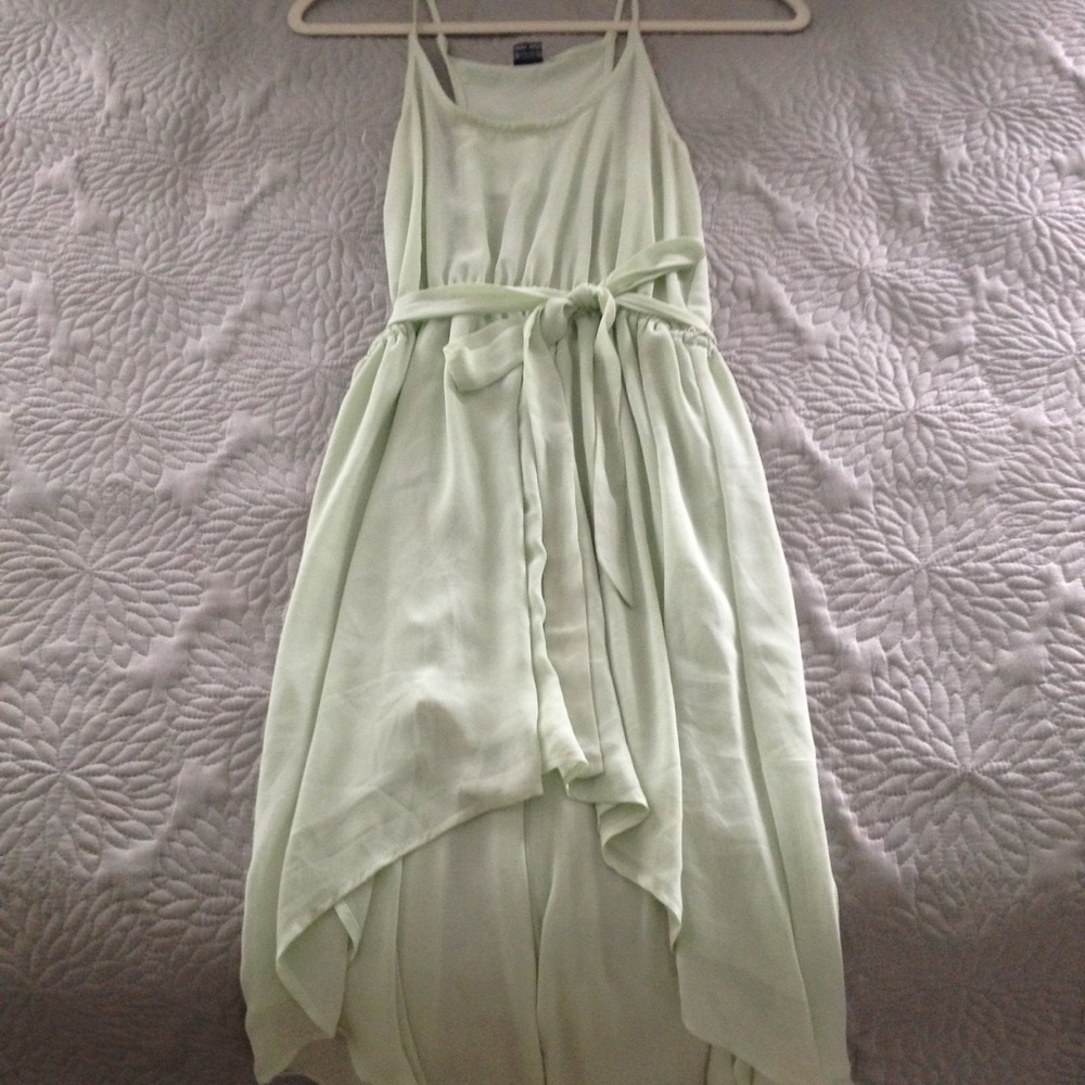 Light Green High-Low Dress