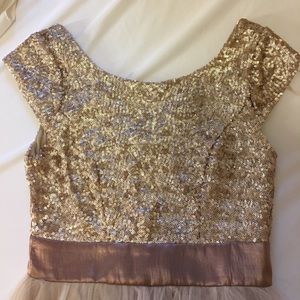 Gold homecoming/dance dress