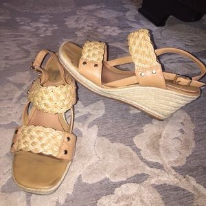 Antonio Melani Tan wedges Size 8