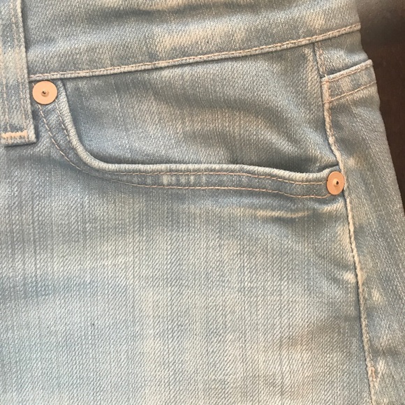 7 For All Mankind Denim Mini Skirt - Picture 5 of 6