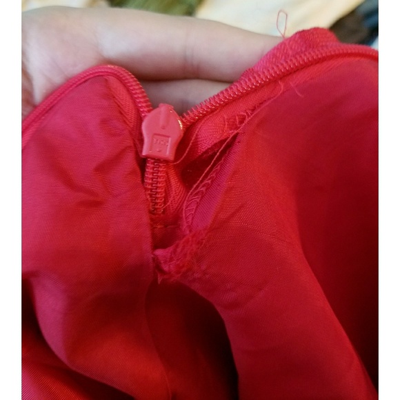 Moulinette Soeurs Minette Dress Red Smocked - Picture 7 of 8
