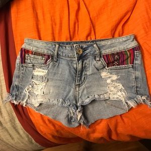 PacSun Distressed Jean Shorts