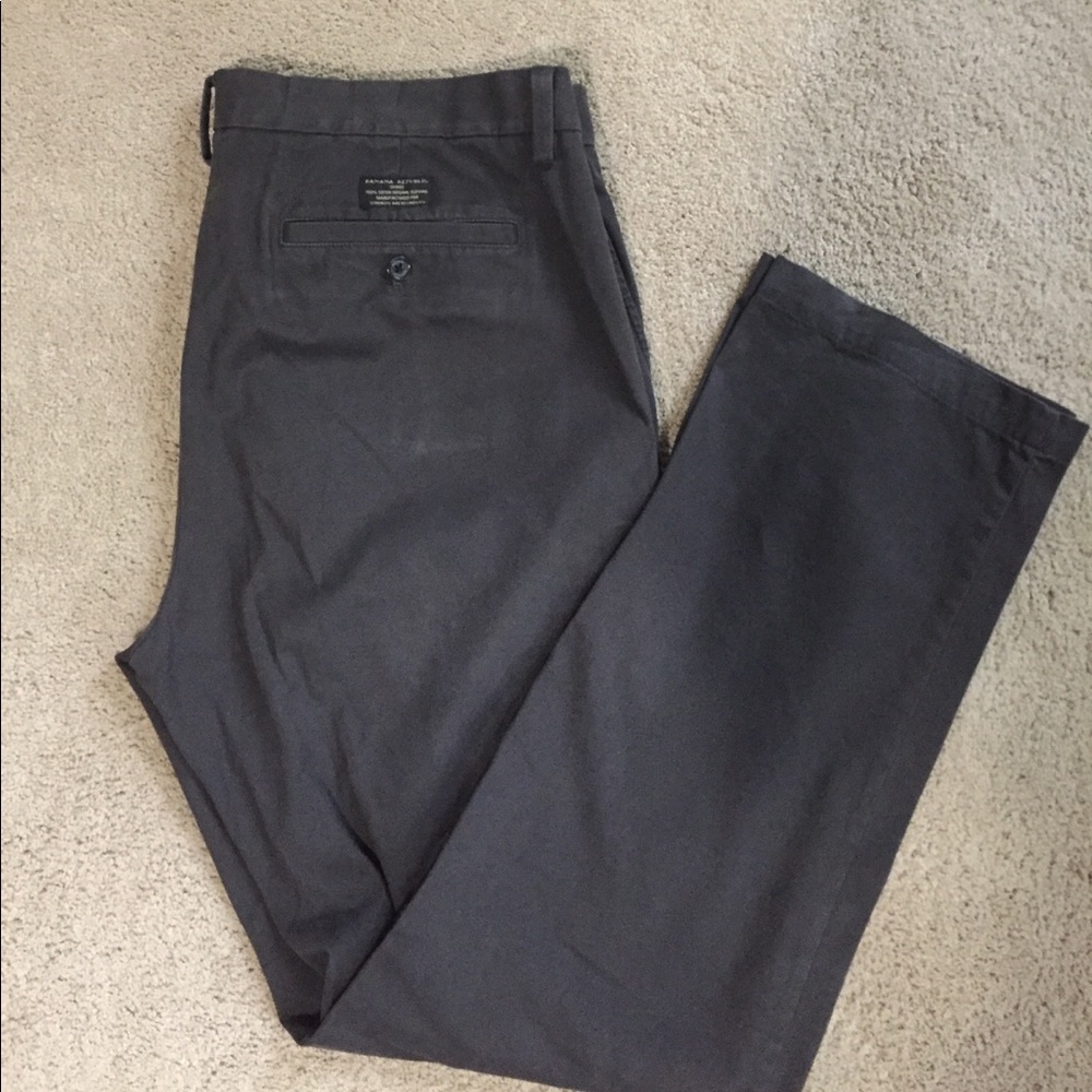 Banana Republic dark gray chinos