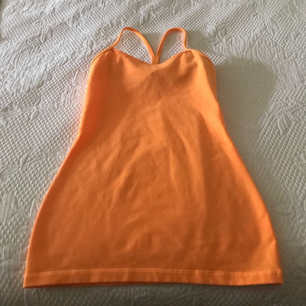 Lululemon orange workout tank