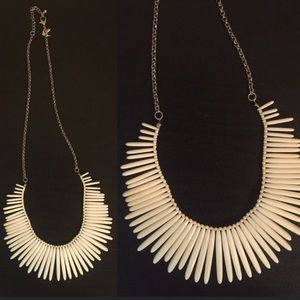 White beaded necklace