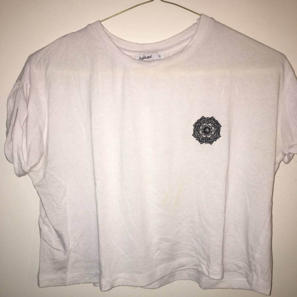 Subdued White Crop Top