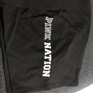 Pink spandex shorts