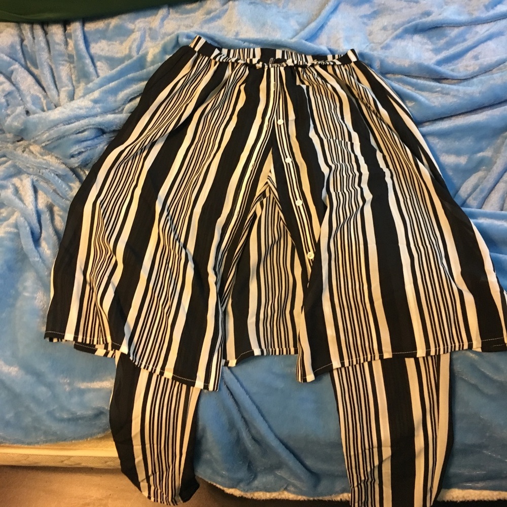 Skirt over pants