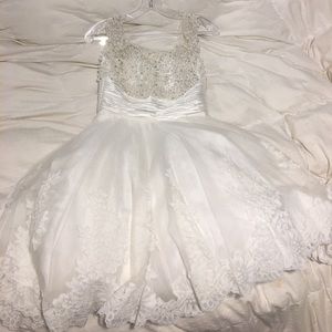 Sherri hill white homecoming dress