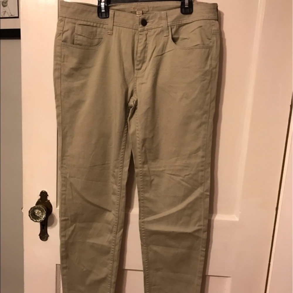 Burberry Brit khaki flat front pants