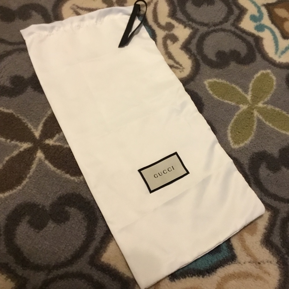 GUCCI white dust bag