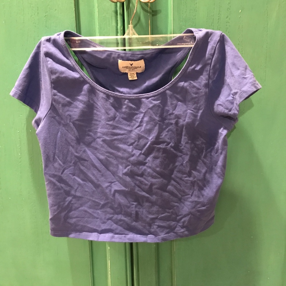 American Eagle Crop Top with Cutouts