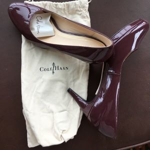 Dark wine 3" Cole Haan pumps w/ "Nike Air" soles