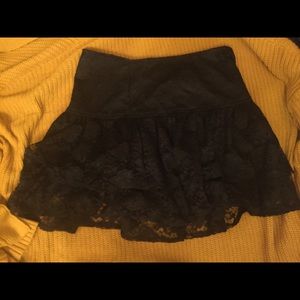 Beautiful black lace skirt