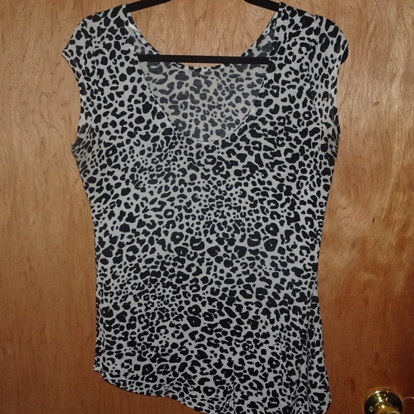 Zara cheetah print top low-cut back - Picture 2 of 6