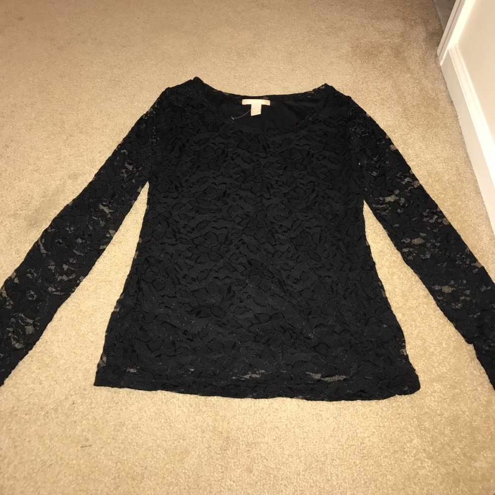 Lace long sleeves shirt