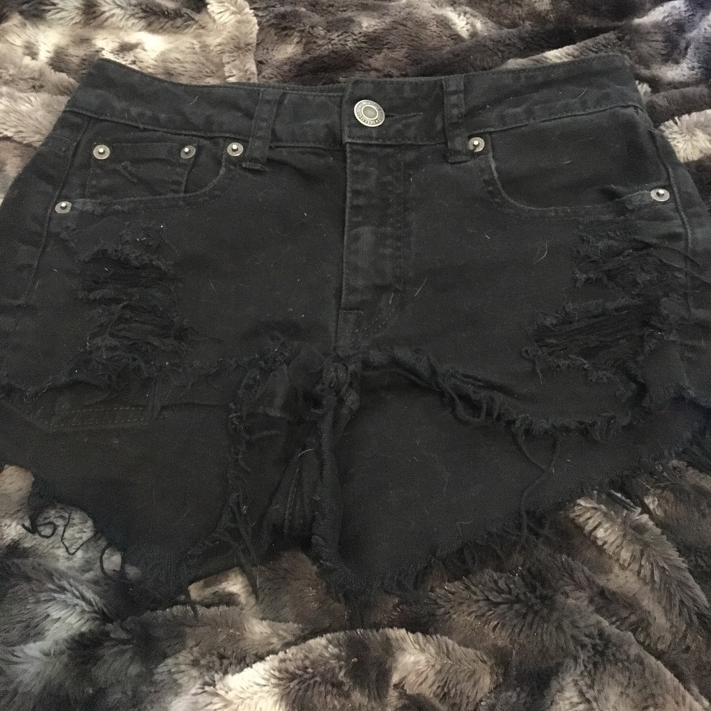 American Eagle high rise jean shorts