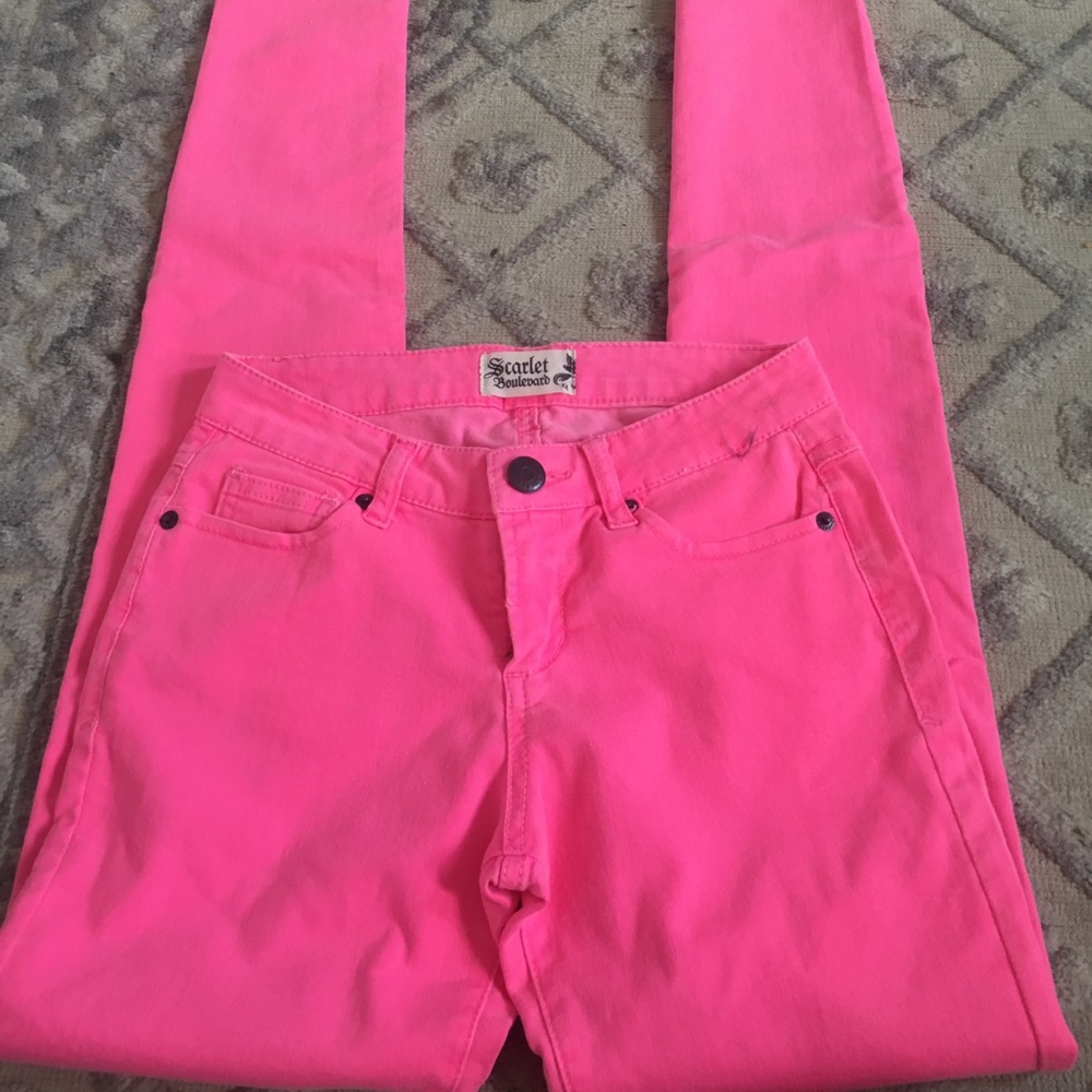 Hot Pink Jeans