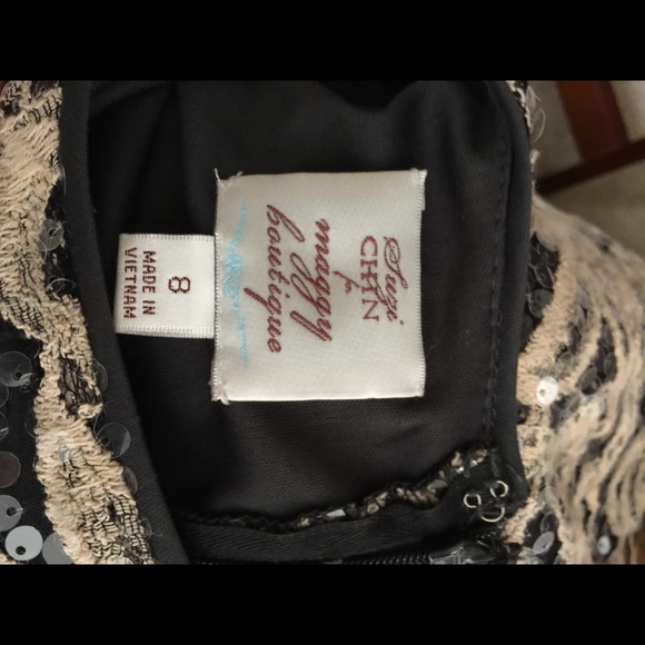 Suzi CHIN for Kaggy Boutique sequin dress. - Picture 4 of 4