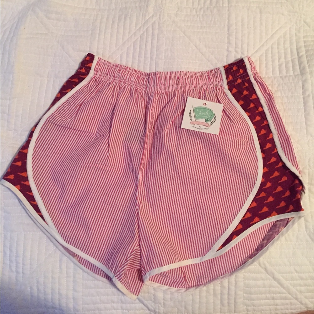 NWT Lauren James seersucker VT shorties