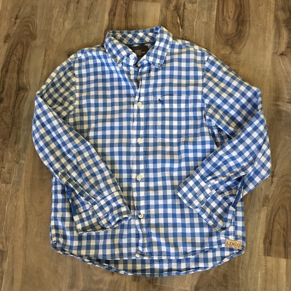 Boys H&M Button down plaid Shirt