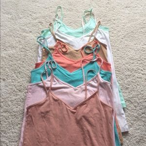 Spaghetti strap tank cami bundle