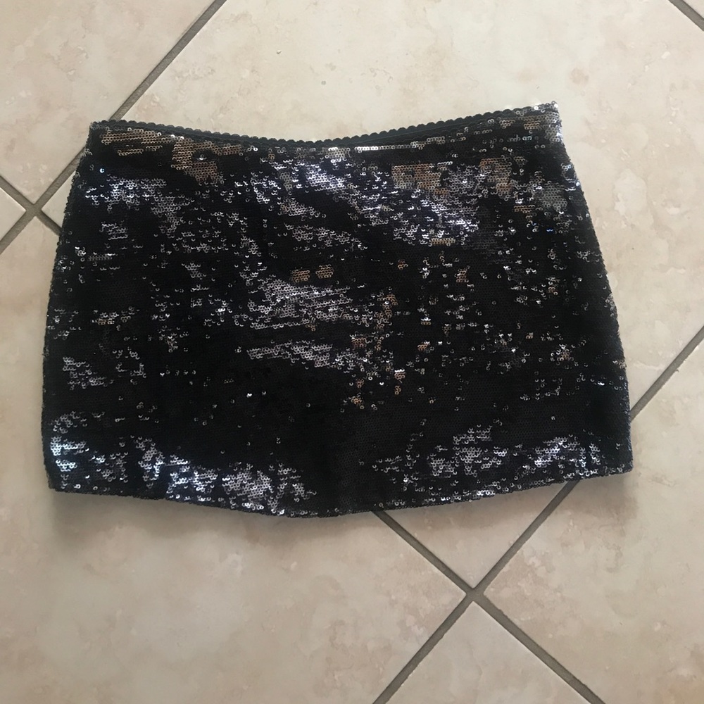 Sequined miniskirt rave Coachella