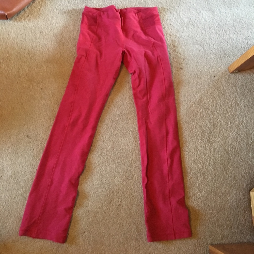 Red lululemon pants