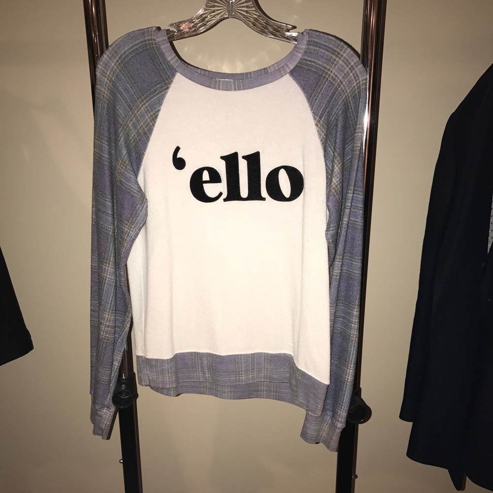 Wildfox plaid sweater