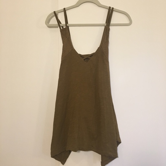 Urban Outfitters Tops - Sun & Shadow Strappy Olive Tank