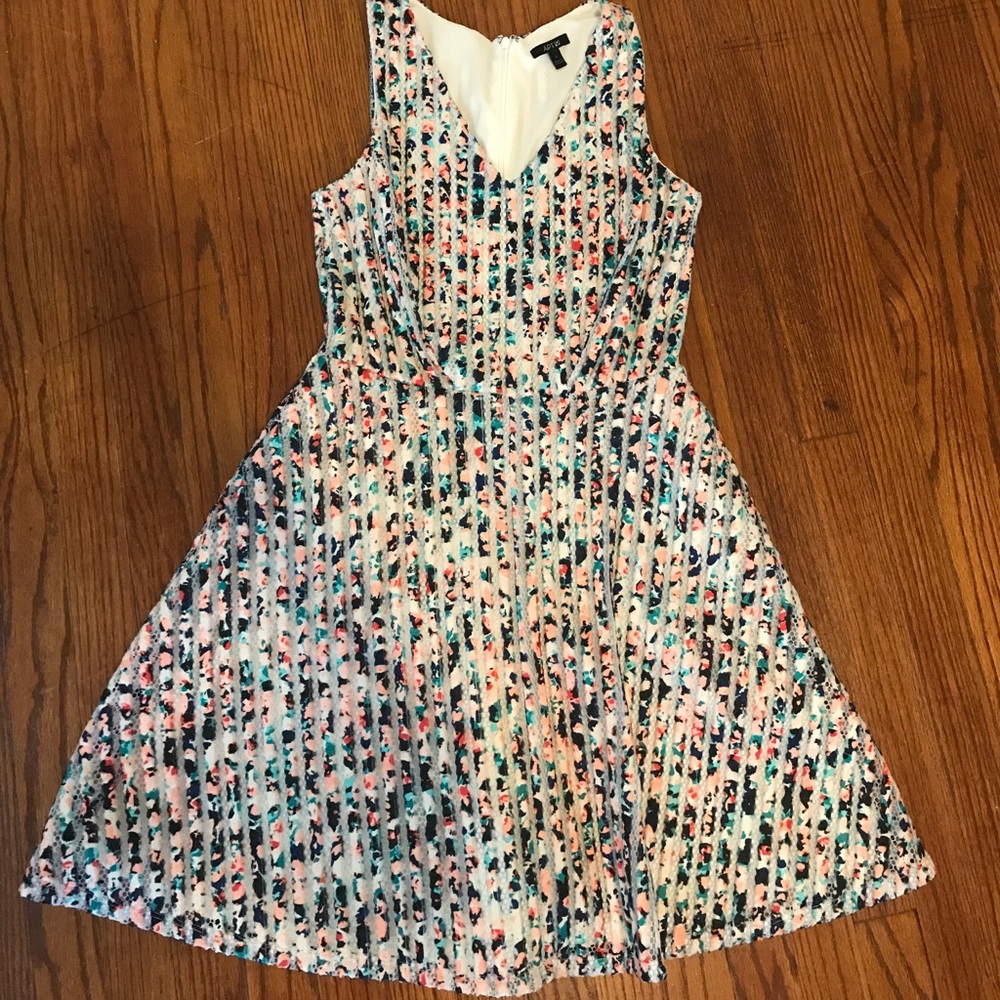 NWOT Floral Pleated Dress