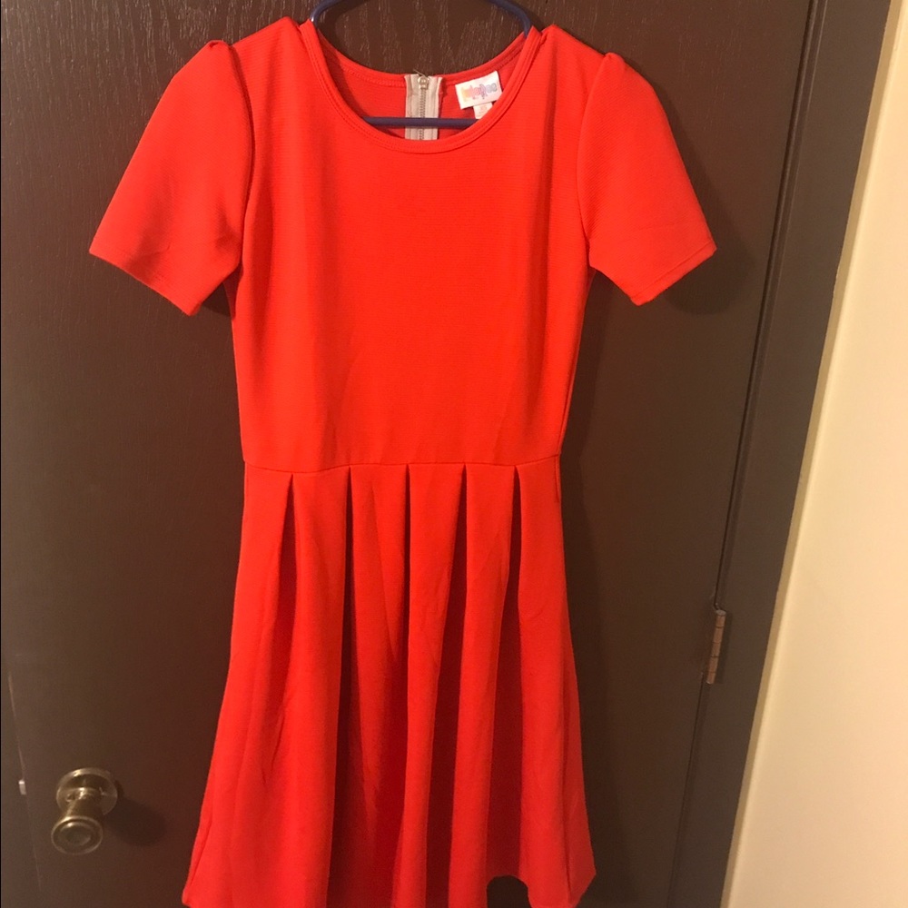 Lularoe Amelia Dress XS Red