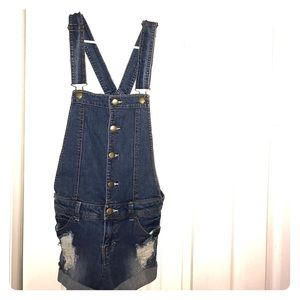 Forever 21 overall shorts