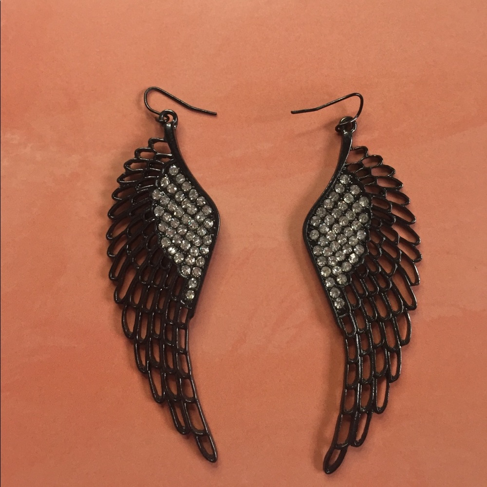 Angel wings earrings