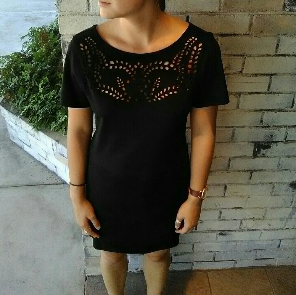 Sanctuary Alexia Lazercut Faux Suede Dress