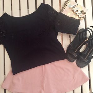 Black lace top