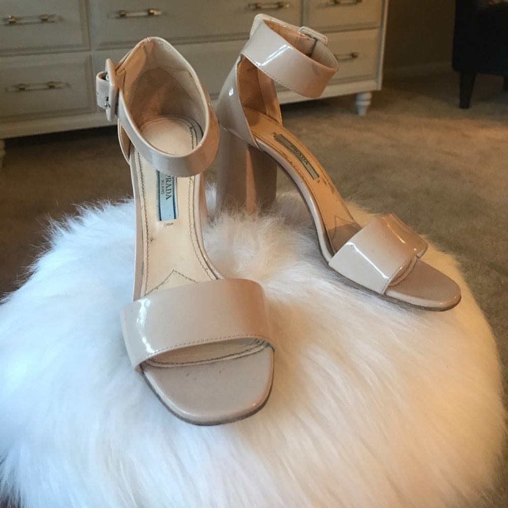 Tan Prada heels!