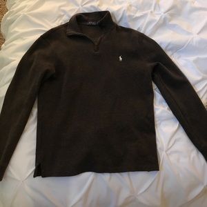 Polo Ralph Lauren Brown half zip sweater