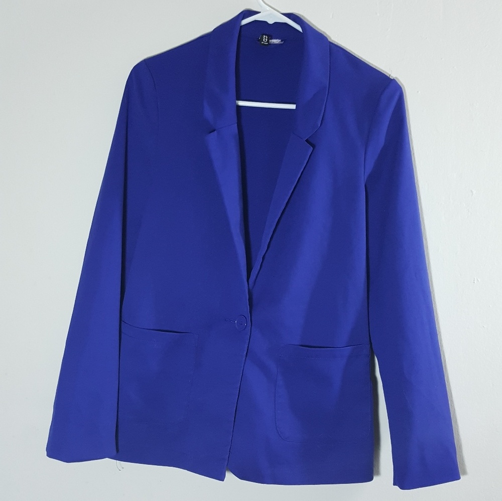DIVIDED BY H&M BLUE WOMEN BLAZER SIZE 6
