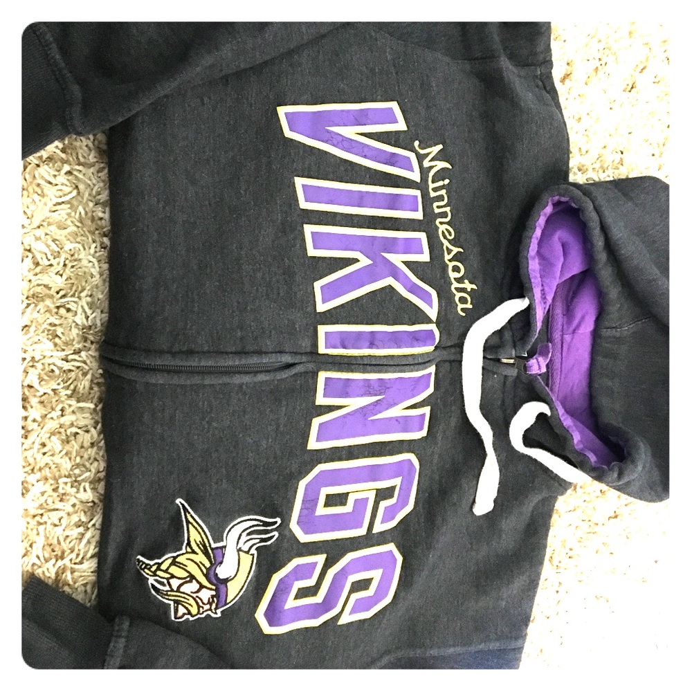 MN Vikings zip up hoodie